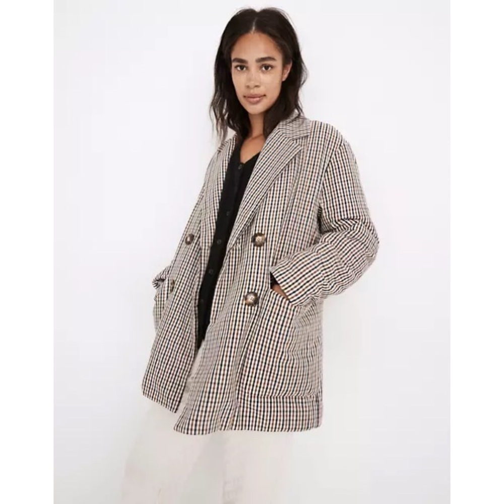 🆕 Madewell Padded Jacket in Plaid